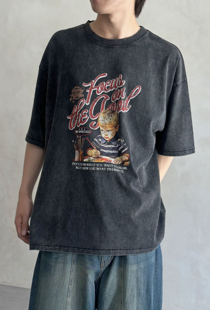 【アウトレット限定商品】CPCM パウダー加工ヴィンテージライクT