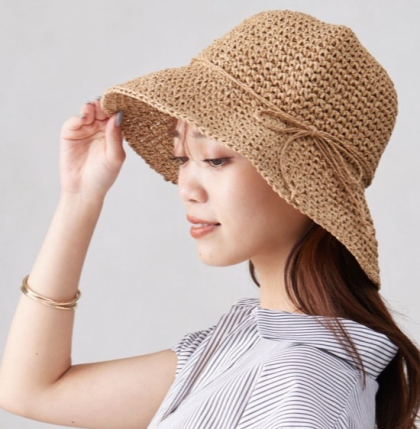 【アウトレット限定商品】シンプル細編みペーパーHAT