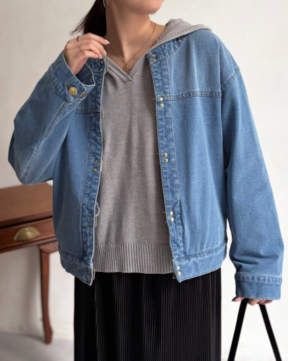 【アウトレット限定商品】Chez toi GLDフックノーカラーGジャン