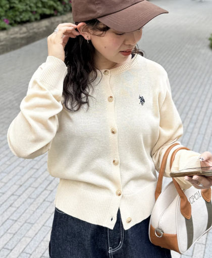 【アウトレット限定商品】CPCM 【U.S. POLO ASSN.】シアーカーディガン