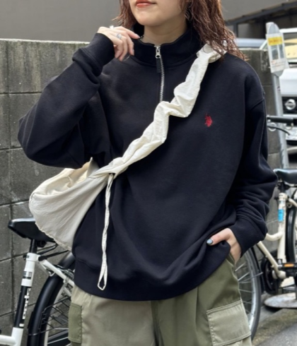 【アウトレット限定商品】U.S. POLO ASSN. 裏毛ハーフジッププルオーバー