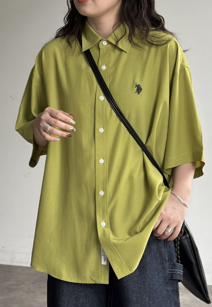 【アウトレット限定商品】CPCM【U.S. POLO ASSN.】シルクタッチ半袖シャツ