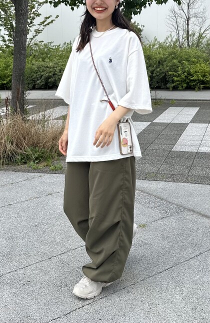 【CPCM】U.S. POLO ASSN. 1ポイント刺繍鹿の子T