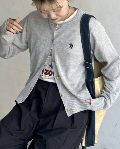 【アウトレット限定商品】CPCM 【U.S. POLO ASSN.】シアーカーディガン