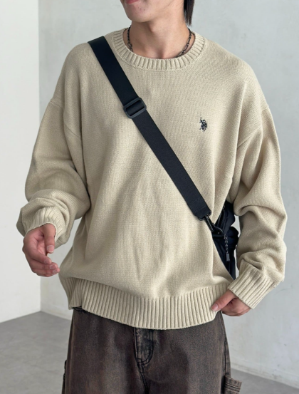 【アウトレット限定商品】CPCM 【U.S. POLO ASSN.】クルーネックニット