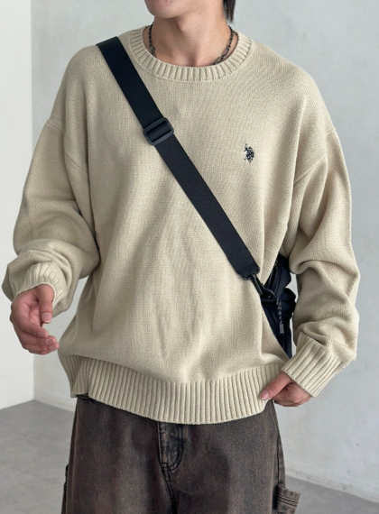 【アウトレット限定商品】CPCM 【U.S. POLO ASSN.】クルーネックニット
