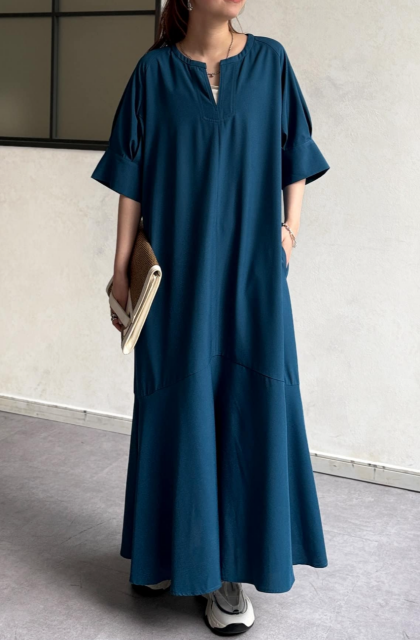 【アウトレット限定商品】Chez toi 袖バルーンワンピース