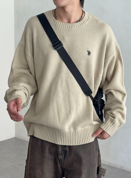 【アウトレット限定商品】CPCM 【U.S. POLO ASSN.】クルーネックニット