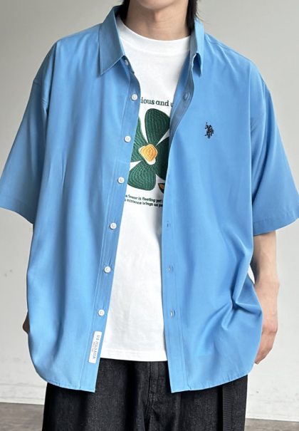 【アウトレット限定商品】CPCM【U.S. POLO ASSN.】シルクタッチ半袖シャツ