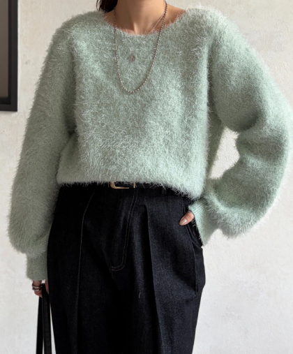 【アウトレット限定商品】Chez toi シャギーニット