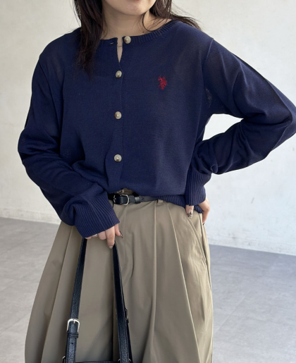 【アウトレット限定商品】CPCM 【U.S. POLO ASSN.】シアーカーディガン
