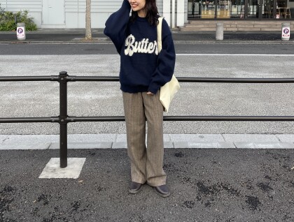 【CPCM】モヘアライクモチーフニット