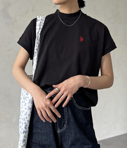 【アウトレット限定商品】U.S. POLO ASSN. モックネックTシャツ