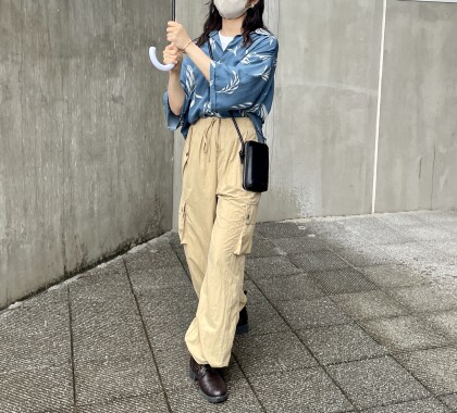 アムンゼンアソート総柄半袖開襟シャツ