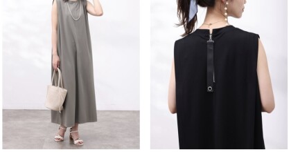 ショルダータックカットワンピース