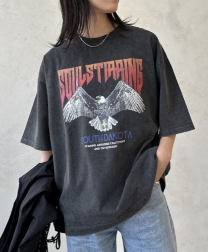 【アウトレット限定商品】CPCM パウダー加工ビンテージライクT