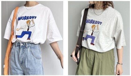 【CPCM】ワークアウトおじさんサガラ刺繍T