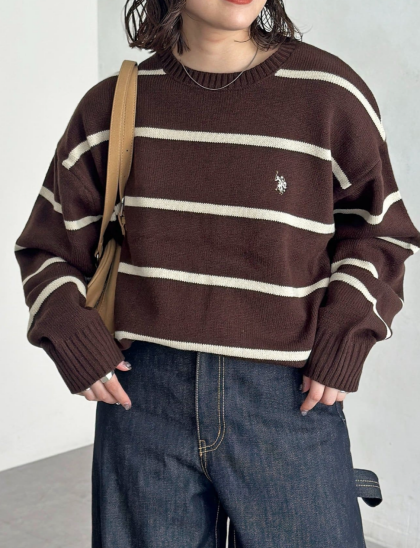 【アウトレット限定商品】CPCM 【U.S. POLO ASSN.】クルーネックニット