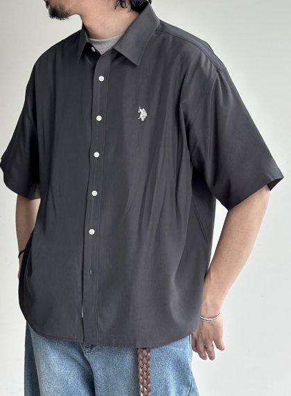 【アウトレット限定商品】CPCM【U.S. POLO ASSN.】シルクタッチ半袖シャツ