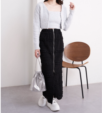 【アウトレット限定価格】Chico ラメベアカーデセット
