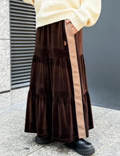 【アウトレット限定商品】CPCM 【U.S. POLO ASSN. 】ティアードスカート