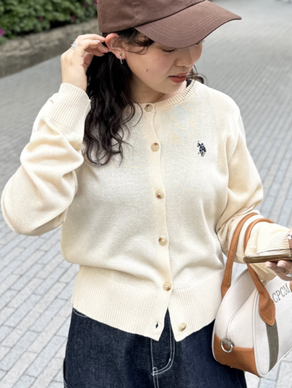 【アウトレット限定商品】CPCM 【U.S. POLO ASSN.】シアーカーディガン