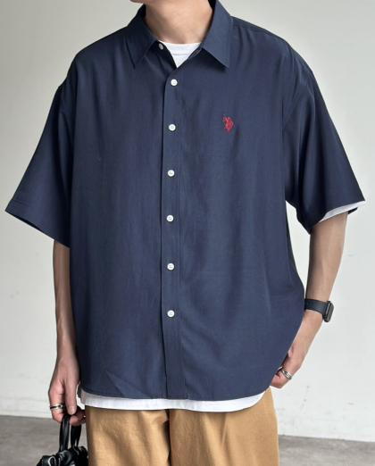 【アウトレット限定商品】CPCM【U.S. POLO ASSN.】シルクタッチ半袖シャツ