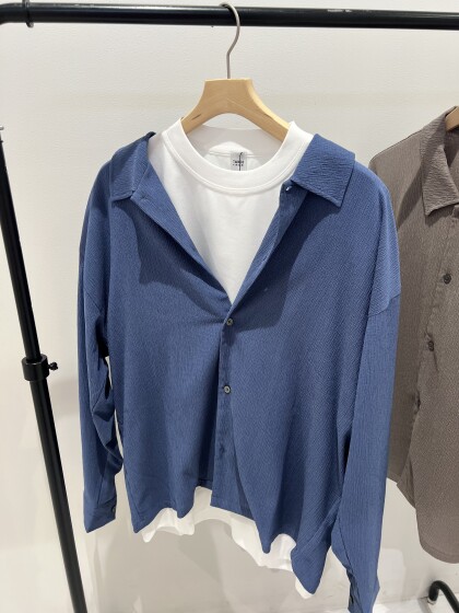 【 tk.TAKEO KIKUCHI 】楊柳長袖シャツ♪