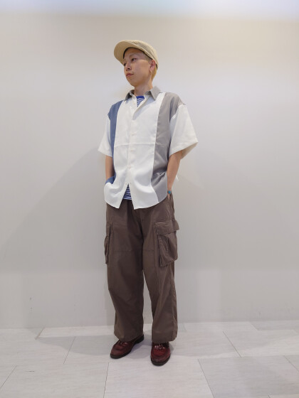 【tk.TAKEO KIKUCHI】パネルスイッチ半そでシャツ♪