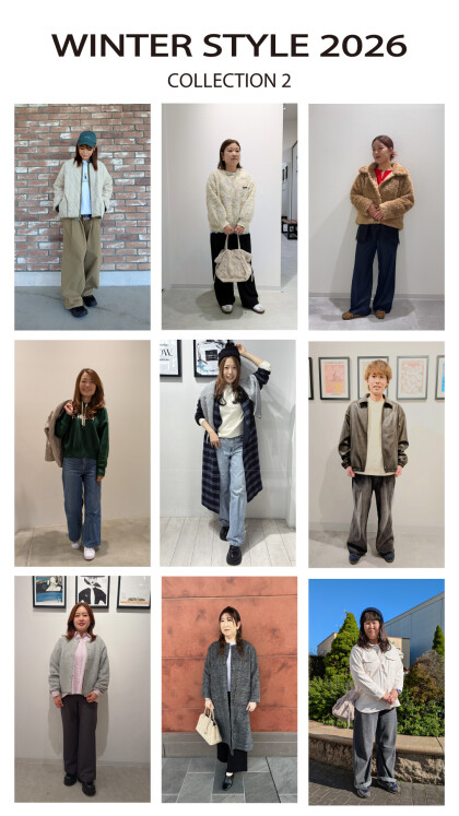 【 WINTER STYLE 】本日よりスタート♪