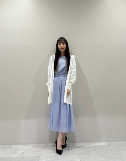【INDIVI】袖コンシャスシアーブラウス♪