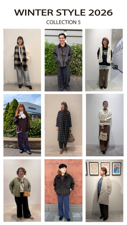 【 WINTER STYLE 】本日よりスタート♪