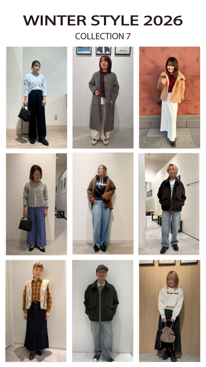 【 WINTER STYLE 】本日よりスタート♪