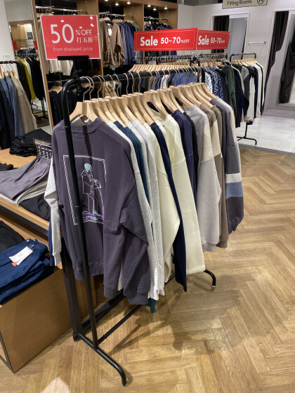【tk.TAKEO KIKUCHI】50%オフコーナー、増量♪