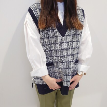 【Leyered style♪】Eprouve ベスト×シャツ！