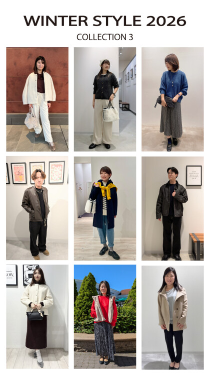 【 WINTER STYLE 】本日よりスタート♪