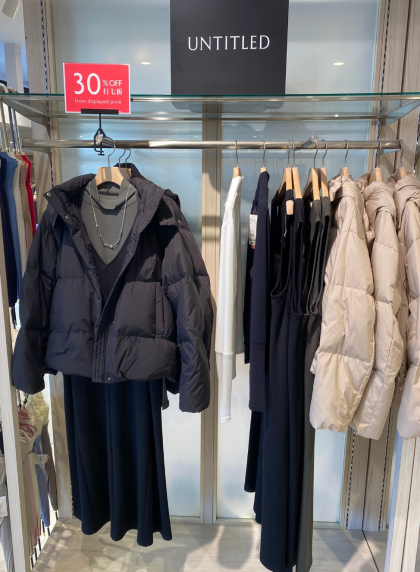 【30%オフ！】UNTITLED,ダウンコート♪