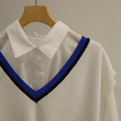 【Leyered style♪】INDIVI アンサンブルニット！