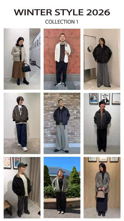 【 WINTER STYLE 】本日よりスタート♪