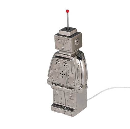 素朴な表情が憎めないロボットの卓上ランプ