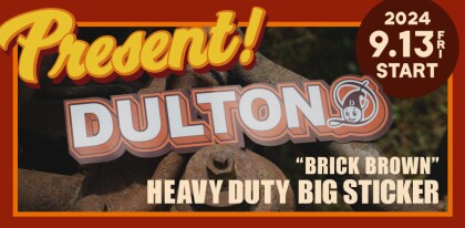 3,000円以上のご購入で“HEAVY DUTY BIG STICKER” プレゼント！