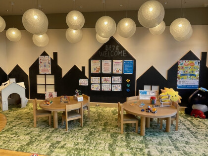 🎵屋内で遊べる！広々キッズスペース✨