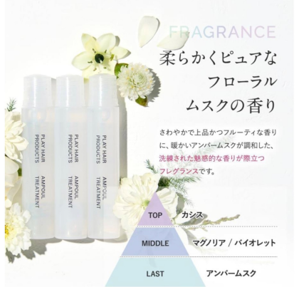 プレイヘアプロダクツアンプルトリートメント再入荷しました♪