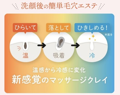 汗かきエステ気分　温冷感マッサージクレイ