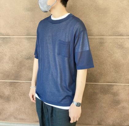 Men's⭐️クルーネックレイヤードニット