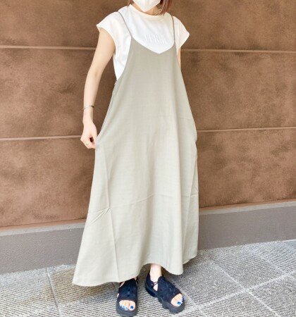 ⭐️麻調フレアキャミワンピ⭐️