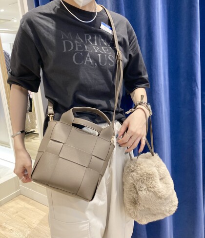 ⭐️エコファーx編み3wayショルダー⭐️