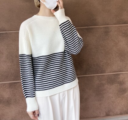 30%off⭐️ボーダーデザインニット⭐️