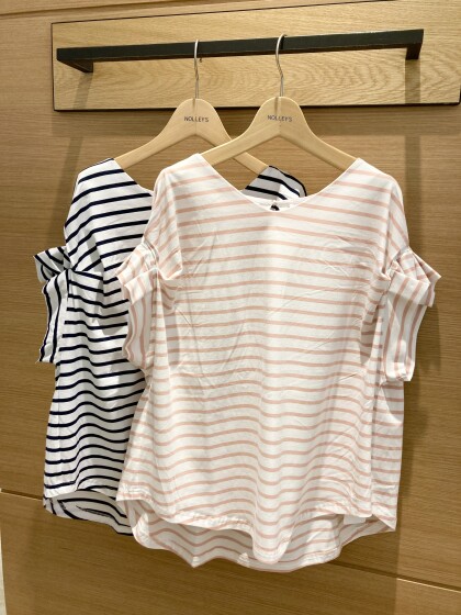 50%off⭐️タック袖&バックタックボーダーカットソー⭐️
