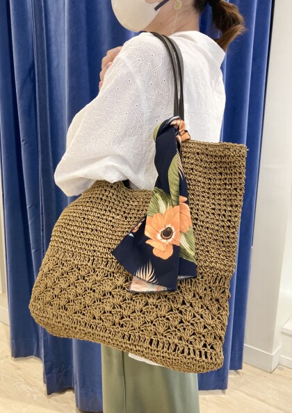 🌼スカーフ付カゴトート🌼
